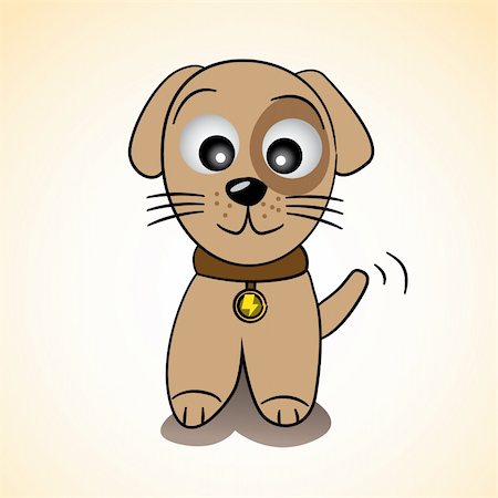simsearch:400-04853999,k - cute puppy concentrating illustration Foto de stock - Super Valor sin royalties y Suscripción, Código: 400-04382218