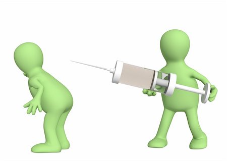 simsearch:400-04048509,k - Doctor with a syringe and patient. Isolated over white Stockbilder - Microstock & Abonnement, Bildnummer: 400-04382650