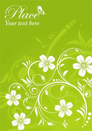 simsearch:400-07265301,k - Flower frame with butterfly, element for design, vector illustration Foto de stock - Royalty-Free Super Valor e Assinatura, Número: 400-04382737