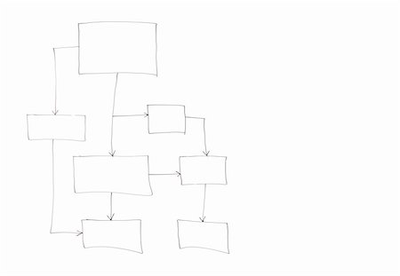 simsearch:400-05124201,k - Empty flowchart isolated on a white background Stockbilder - Microstock & Abonnement, Bildnummer: 400-04383229