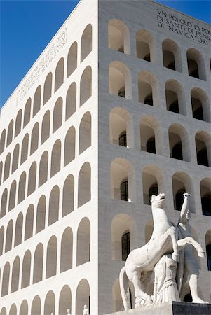 paolikphoto (artist) - Building of the 20's, rationalist architecture in vogue at that time. Stock Photo - Budget Royalty-Free & Subscription, Code: 400-04383380