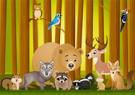 pivert - Animal cartoon Photographie de stock - Aubaine LD & Abonnement, Code: 400-04394386