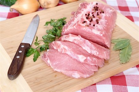 simsearch:400-04284643,k - pork chops on board to cutting Stock Photo - Budget Royalty-Free & Subscription, Code: 400-04395842