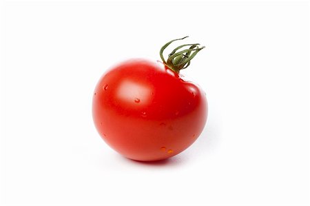 simsearch:400-06101333,k - A red tomato on a white background Stock Photo - Budget Royalty-Free & Subscription, Code: 400-04396238