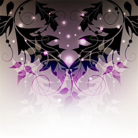 simsearch:400-04406888,k - Classic floral shining decorative violet background. Photographie de stock - Aubaine LD & Abonnement, Code: 400-04396735