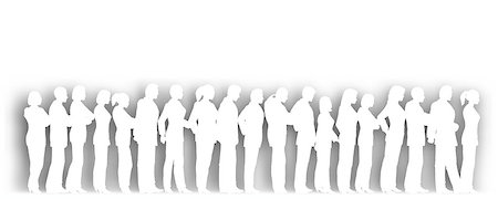 patient shadow - Editable vector cutout of people standing in a queue with background shadow made using a gradient mesh Photographie de stock - Aubaine LD & Abonnement, Code: 400-04397106