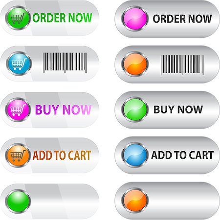 simsearch:400-05692102,k - Label/button set for e commerce for web usage Photographie de stock - Aubaine LD & Abonnement, Code: 400-04397380