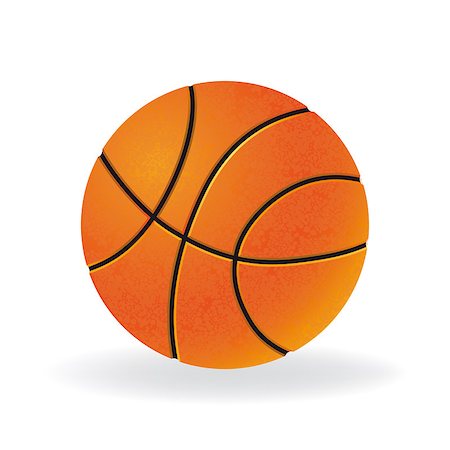 simsearch:400-04726815,k - Ball for playing basketball game vector illustration, isolated on white background Stock Photo - Budget Royalty-Free & Subscription, Code: 400-04397434