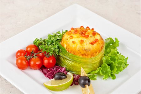 frittata - Tasty dish of salmon with omelette and philadelphia cheese Stock Photo - Budget Royalty-Free & Subscription, Code: 400-04397546