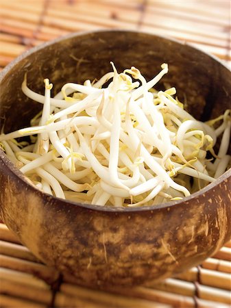 close up of a bowl of bean sprouts Stock Photo - Budget Royalty-Free & Subscription, Code: 400-04397561