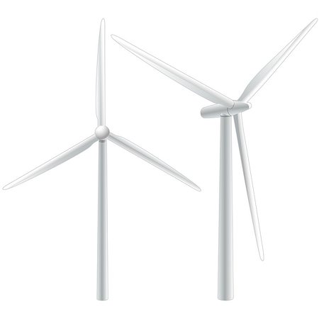 simsearch:400-04736931,k - windmills isolated on white background Foto de stock - Super Valor sin royalties y Suscripción, Código: 400-04398422