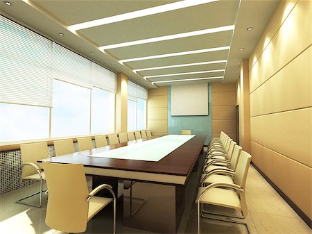 simsearch:400-04296484,k - Business meeting room in office with modern decoration Foto de stock - Super Valor sin royalties y Suscripción, Código: 400-04398476