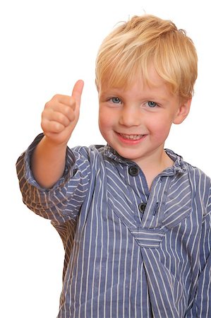 simsearch:400-05745952,k - Portrait of a young boy with thumbs up Stock Photo - Budget Royalty-Free & Subscription, Code: 400-04398725