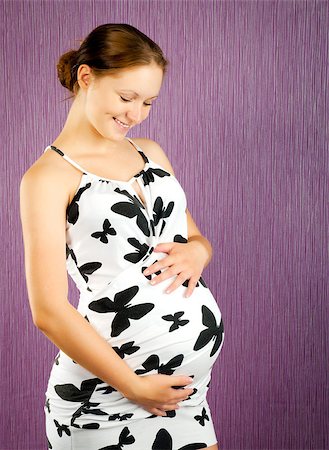 simsearch:400-06849973,k - lovely pregnant woman waiting for a child Stock Photo - Budget Royalty-Free & Subscription, Code: 400-04399332
