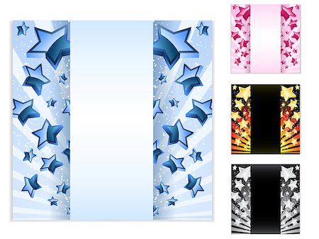 star background banners - Vector - Star Card with Stripes. Set of 4 layouts Stock Photo - Budget Royalty-Free & Subscription, Code: 400-04399606