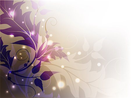 simsearch:400-04406888,k - Classic floral shining decorative violet background. Photographie de stock - Aubaine LD & Abonnement, Code: 400-04399708