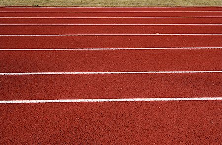 racecourse - Red asphalt for runners placed on local stadium Stock Photo - Budget Royalty-Free & Subscription, Code: 400-04399964