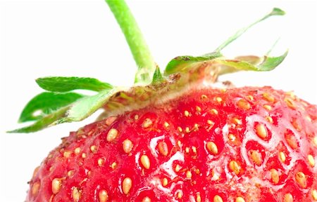 simsearch:400-06076486,k - red strawberry isolated on white Foto de stock - Royalty-Free Super Valor e Assinatura, Número: 400-04390006