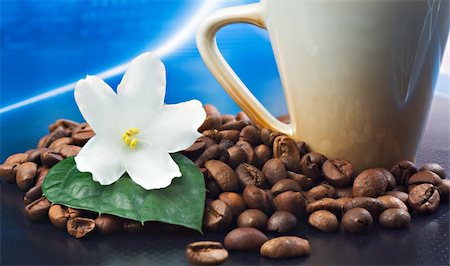 simsearch:400-05678542,k - macro shot coffee beans,violet and coffee cup Foto de stock - Super Valor sin royalties y Suscripción, Código: 400-04390292