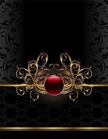 simsearch:400-04914038,k - Illustration golden ornate frame for design - vector Stock Photo - Budget Royalty-Free & Subscription, Code: 400-04390432