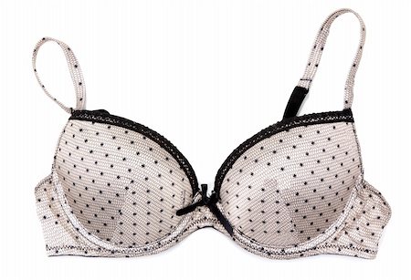 simsearch:400-05298095,k - Brown bra with silvery briliance on white background Photographie de stock - Aubaine LD & Abonnement, Code: 400-04390521