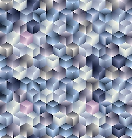 simsearch:400-04390786,k - 3d cubes geometric seamless pattern. Vector tiles background. Fotografie stock - Microstock e Abbonamento, Codice: 400-04390785