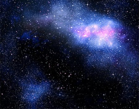 deep outer space background with stars and nebula Stock Photo - Budget Royalty-Free & Subscription, Code: 400-04391174