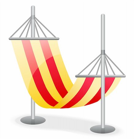 simsearch:700-00080625,k - Hammock  isolated on a white background. Stock Photo - Budget Royalty-Free & Subscription, Code: 400-04391841