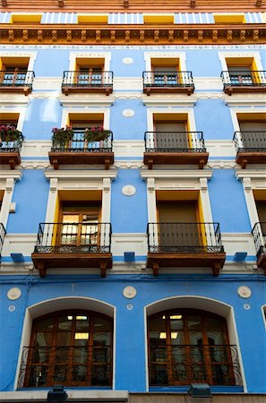 The Facade of the Urban Apartment House in Spain Stock Photo - Budget Royalty-Free & Subscription, Code: 400-04392204
