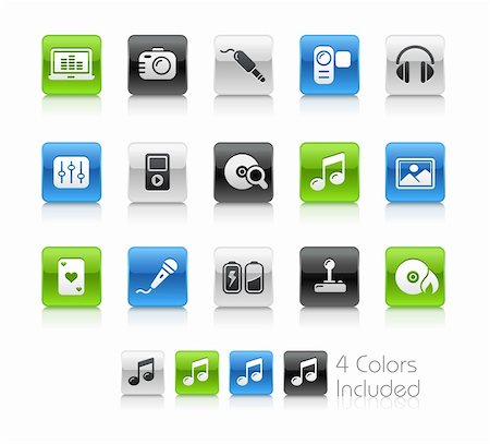 simsearch:400-04313692,k - The vector file includes 4 color versions for each icon in different layers. Fotografie stock - Microstock e Abbonamento, Codice: 400-04393334