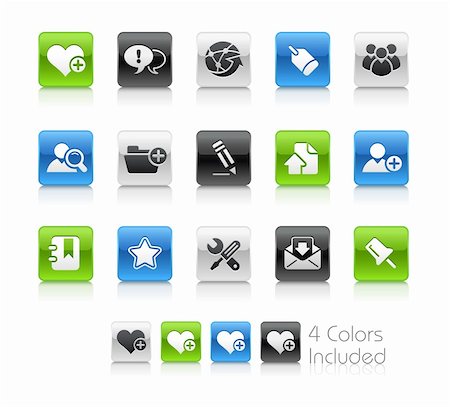 simsearch:400-04339626,k - The vector file includes 4 color versions for each icon in different layers. Foto de stock - Super Valor sin royalties y Suscripción, Código: 400-04393330