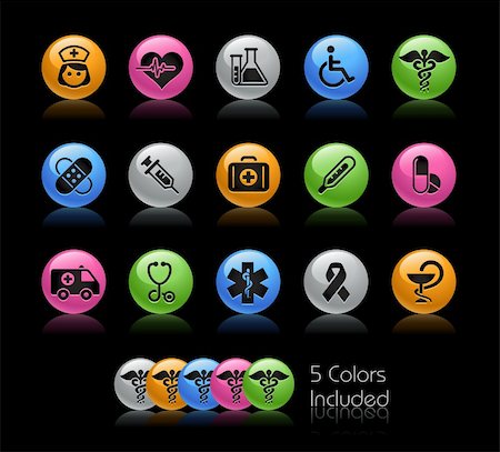 first medical assistance - The vector file includes 5 color versions for each icon in different layers. Stock Photo - Budget Royalty-Free & Subscription, Code: 400-04393340