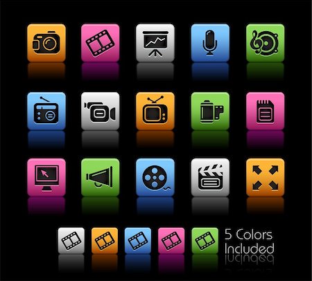 simsearch:400-05918066,k - The vector file includes 5 color versions for each icon in different layers. Stock Photo - Budget Royalty-Free & Subscription, Code: 400-04393343