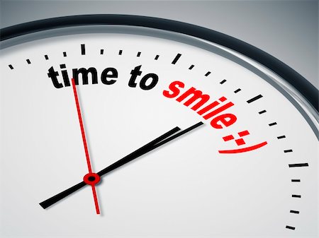 simsearch:400-05386631,k - An image of a nice clock with time to smile Stock Photo - Budget Royalty-Free & Subscription, Code: 400-04393596