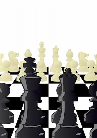 simsearch:400-04394601,k - Chess pieces on the background of a chessboard. Foto de stock - Royalty-Free Super Valor e Assinatura, Número: 400-04393632