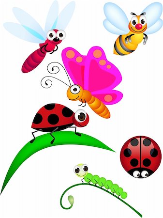 simsearch:400-06452474,k - Insect cartoon Stockbilder - Microstock & Abonnement, Bildnummer: 400-04393758