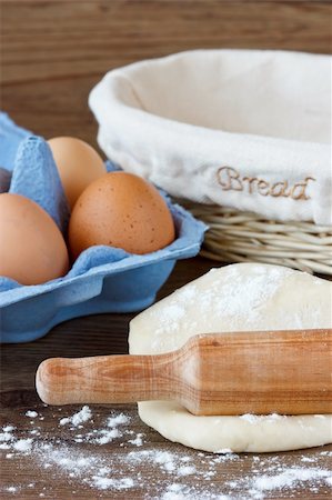 The preparations for making fresh homemade bread. Stock Photo - Budget Royalty-Free & Subscription, Code: 400-04393804