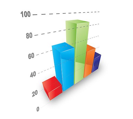 financial accounting icons - Cool 3D graph. Vector file. Stock Photo - Budget Royalty-Free & Subscription, Code: 400-04404915