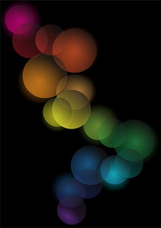 simsearch:400-05719903,k - Abstract Background - Multicolor Bubbles on Black Background Stock Photo - Budget Royalty-Free & Subscription, Code: 400-04405394