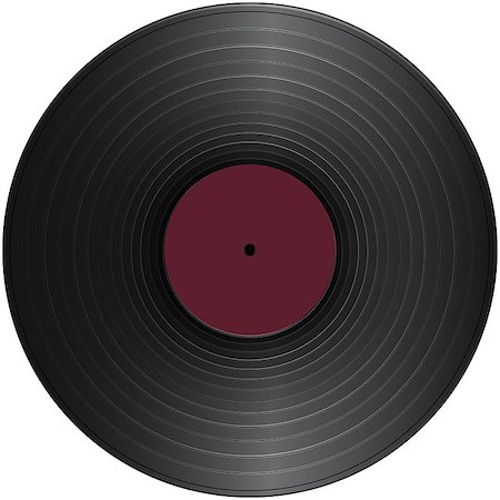 simsearch:400-05305007,k - Vinyl Long Play Record with blank label isolated on white Stock Photo - Budget Royalty-Free & Subscription, Code: 400-04405428