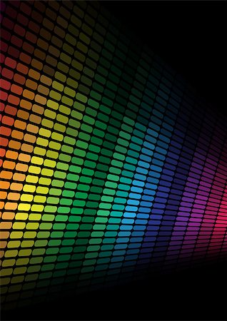 digital colour spectrum - Abstract Background - Multicolor Equalizer on Black Background Stock Photo - Budget Royalty-Free & Subscription, Code: 400-04405431