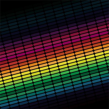 simsearch:400-05704499,k - Abstract Background - Multicolor Equalizer on Black Background Stock Photo - Budget Royalty-Free & Subscription, Code: 400-04405441