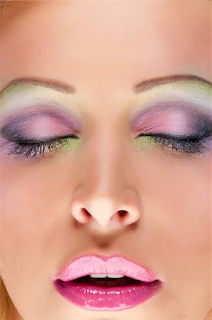 simsearch:400-05122684,k - beautiful woman with bright pink lips on the isolated background Photographie de stock - Aubaine LD & Abonnement, Code: 400-04405496