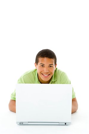 simsearch:400-04405553,k - Portrait Of Teenage Boy On His Laptop Stock Photo - Budget Royalty-Free & Subscription, Code: 400-04405646
