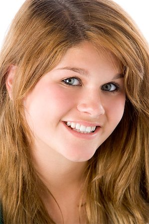 Teenage Girl Smiling Stock Photo - Budget Royalty-Free & Subscription, Code: 400-04405789