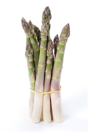 simsearch:400-05292254,k - Raw asparagus isolated on a white background Photographie de stock - Aubaine LD & Abonnement, Code: 400-04406231