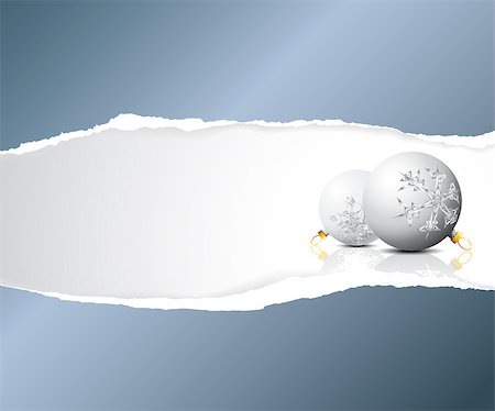 simsearch:400-04347523,k - Christmas card - white bulbs with blue silver place for your text Foto de stock - Royalty-Free Super Valor e Assinatura, Número: 400-04406364