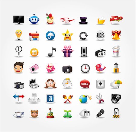 simsearch:400-04106245,k - Internet & Website icons,Web Icons, icons Set Stock Photo - Budget Royalty-Free & Subscription, Code: 400-04406781