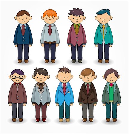 simsearch:400-05717935,k - cartoon charming young man icon Fotografie stock - Microstock e Abbonamento, Codice: 400-04407919