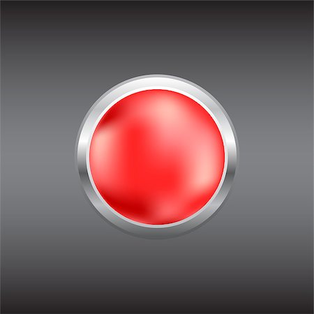 Red button, made by mesh, vector illustration Foto de stock - Super Valor sin royalties y Suscripción, Código: 400-04407993